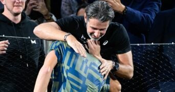 Patrick Mouratoglou et Holger Rune, Rolex Paris Masters 2022