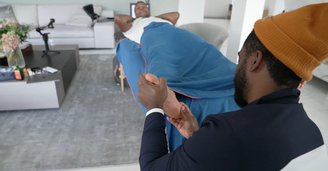Gaël Monfils dans son vlog YouTube, novembre 2022