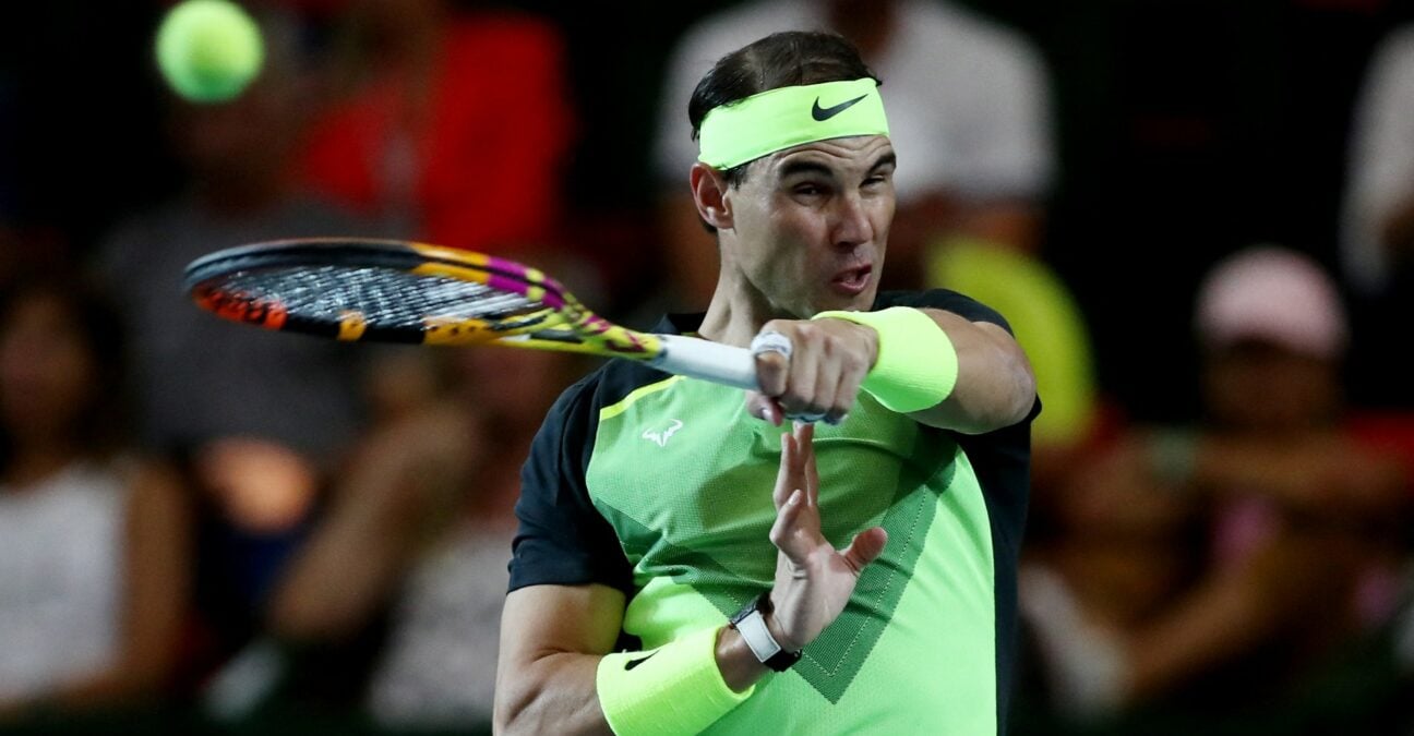 Rafael Nadal lors d'une exhibition en Argentine en novembre 2022