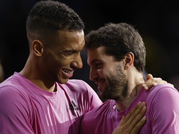 Gilles Simon et Félix Auger-Aliassime, Rolex Paris Masters 2022