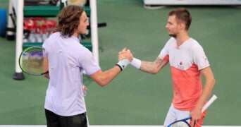 Alexander Bublik, Stefanos Tsitsipas, Dubai 2020