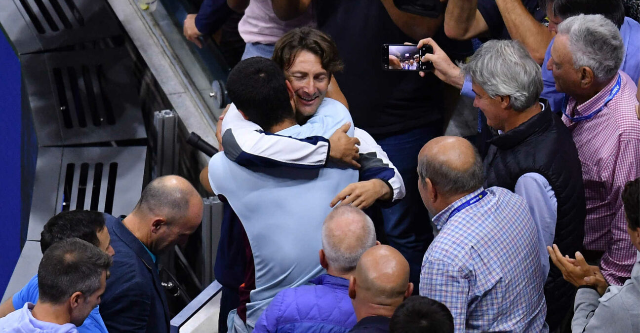 Juan-Carlos Ferrero et Carlos Alcaraz US Open 2022
