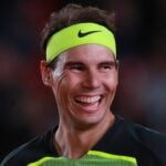 Rafael Nadal lors d'une exhibition au Mexique en novembre 2022