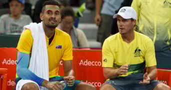 Nick Kyrgios et Lleyton Hewitt