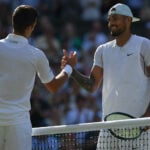 Novak Djokovic et Nick Kyrgios Wimbledon 2022
