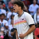 Ben Shelton après sa victoire face à Wolf à l'Open d'Australie