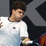Ben Shelton entraînement Open d'Australie 2023