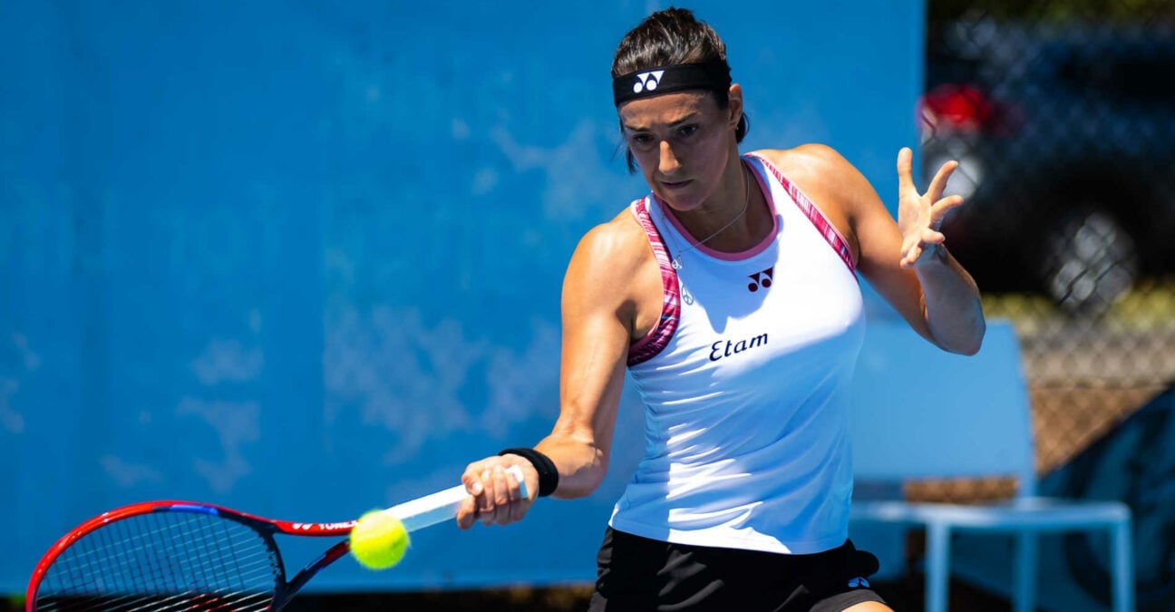 Caroline Garcia entraînement Adélaïde 2023