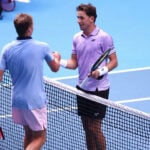 Jenson Brooksby et Casper Ruud à l'Open d'Australie 2023