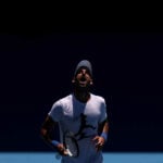 Novak Djokovic entraînement Open d'Australie 2023