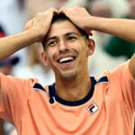Alexei Popyrin après sa victoire contre Taylor Fritz à l'Open d'Australie 2023
