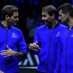 Roger Federer Rafael Nadal et Novak Djokovic à la Laver Cup
