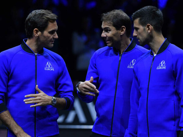 Roger Federer Rafael Nadal et Novak Djokovic à la Laver Cup