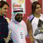 Roger Federer et Rafael Nadal à Dubaï en 2006