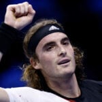 Stefanos Tsitsipas serre le poing