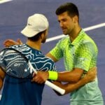 Djokovic et Machac, Dubai 2023
