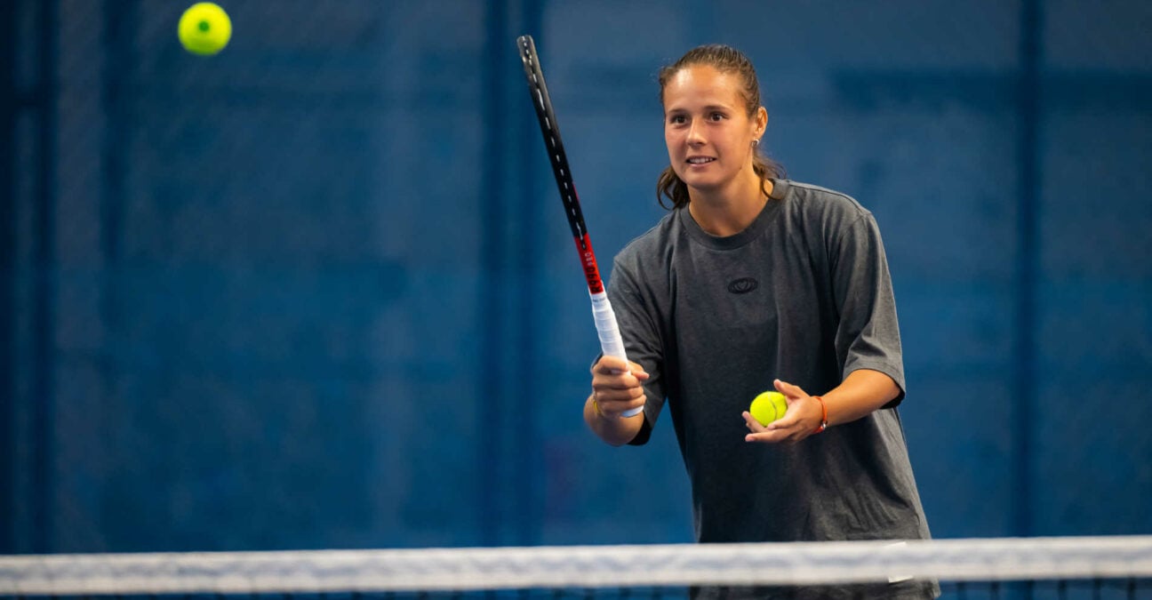 Daria Kasatkina à l'entraînement
