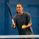 Daria Kasatkina à l'entraînement