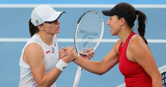 Iga Swiatek et Jessica Pegula à la United Cup 2023