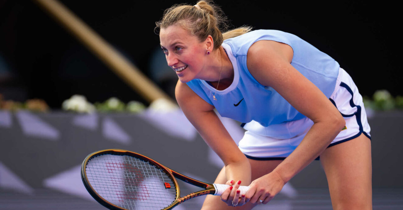Petra Kvitova à l'entraînement à Doha