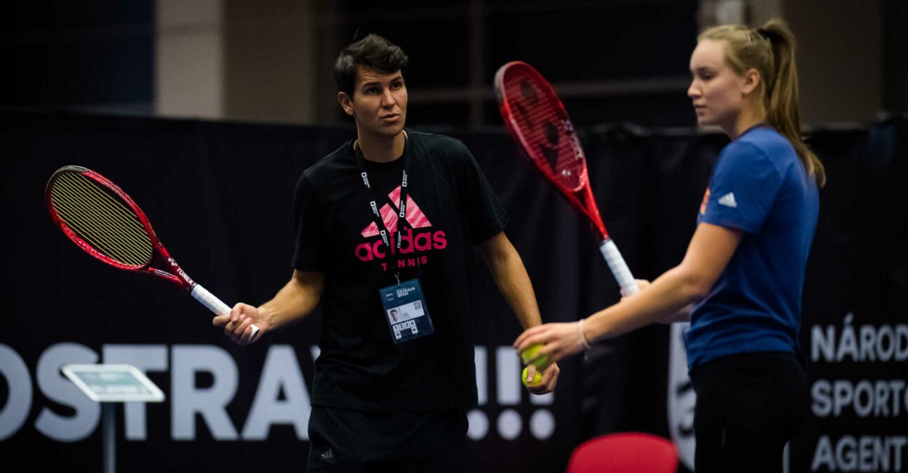 Stefano Vukov et Elena Rybakina
