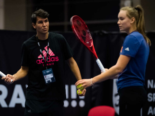 Stefano Vukov et Elena Rybakina