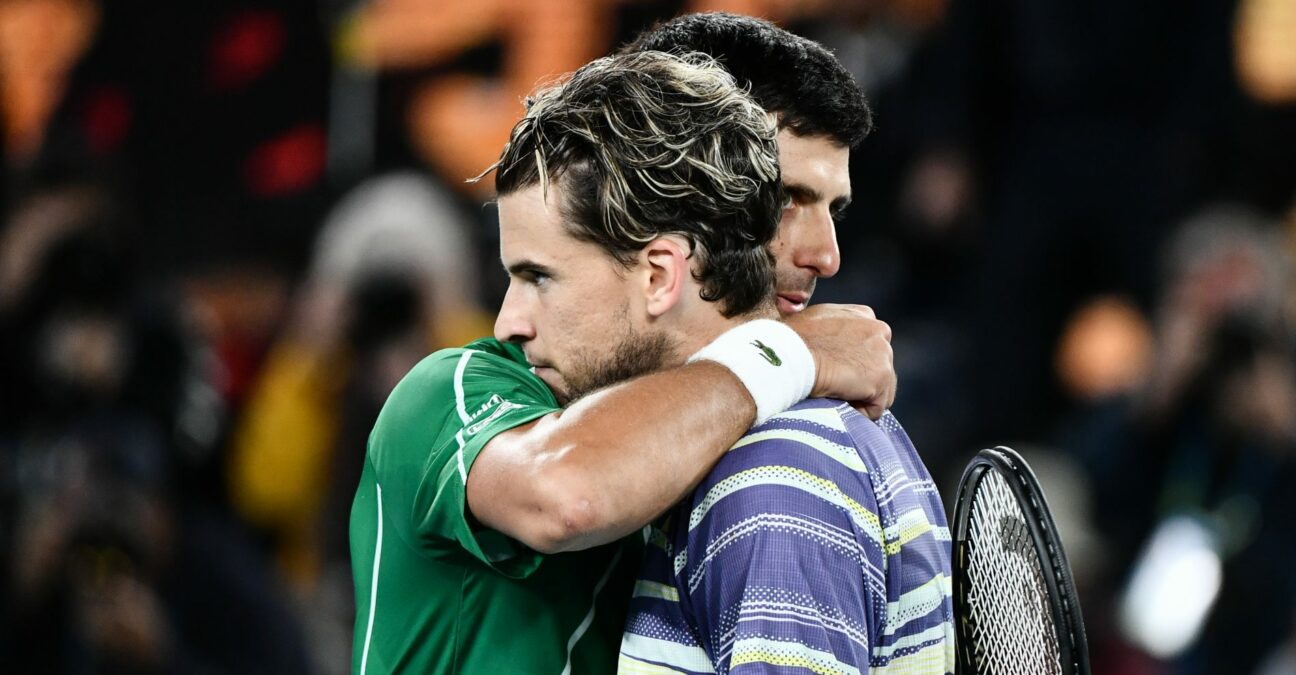 Dominic Thiem et Novak Djokovic, Open d'Australie 2020