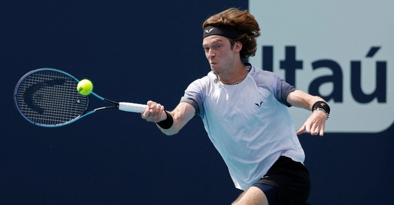 Andrey Rublev Miami coup droit bout de course