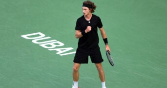 Andrey Rublev en demi-finale à Dubaï en 2023