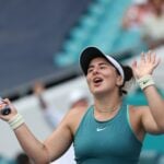 Bianca Andreescu Miami reaction joie