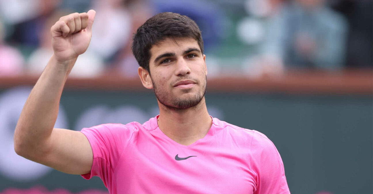 Carlos Alcaraz après sa victoire à Indian Wells