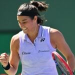 Caroline Garcia Indian Wells point serré célébration