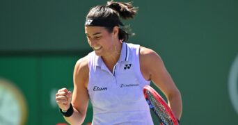 Caroline Garcia Indian Wells point serré célébration