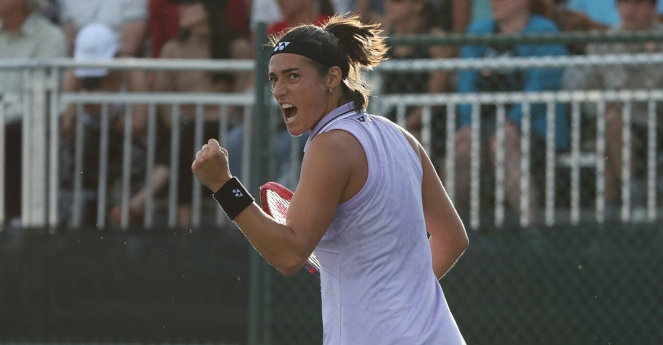Caroline Garcia Indian Wells 2023 poing serré célébration