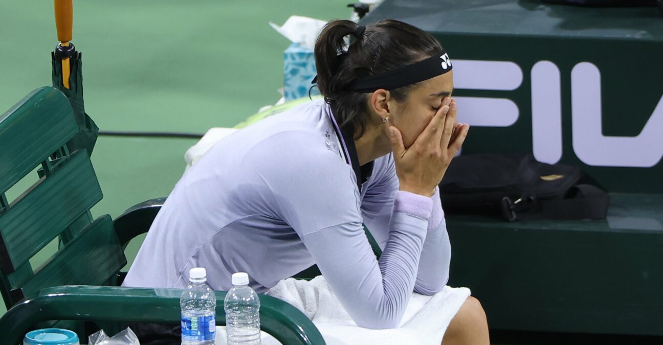 Caroline Garcia Indian Wells reaction