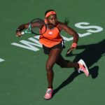Coco Gauff coup droit préparation Indian Wells