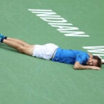 Daniil Medvedev au sol Indian Wells 2023