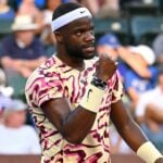 Frances Tiafoe Indian Wells 2023 célébration poing serré