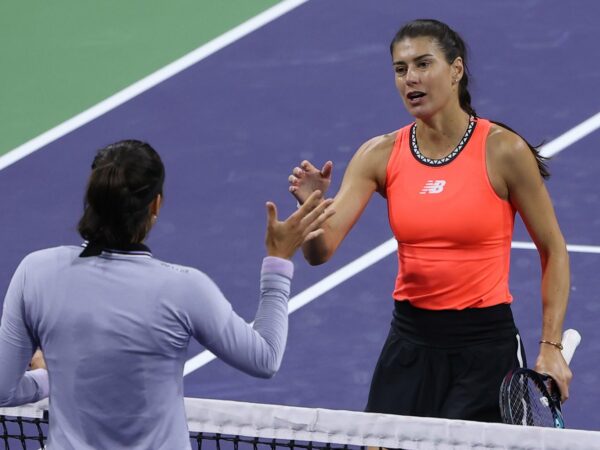 Carolina Garcia Sorana Cirstea Indian Wells poignée de mains