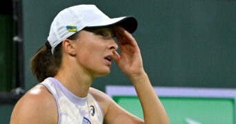 Iga Swiatek dans sa défaite face à Rybakina à Indian Wells