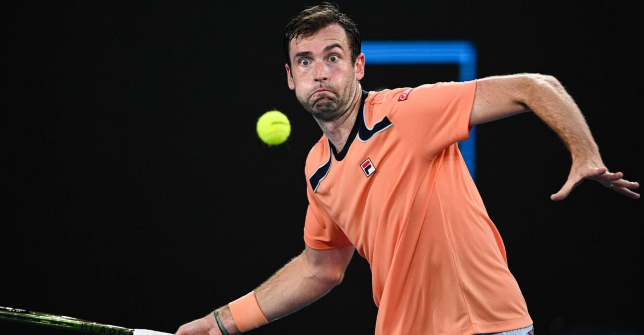 Quentin Halys Open d'Australie coup droit défense