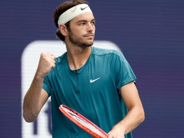 Taylor Fritz Miami réaction poing serré