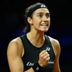 Caroline Garcia Stuttgart celebration