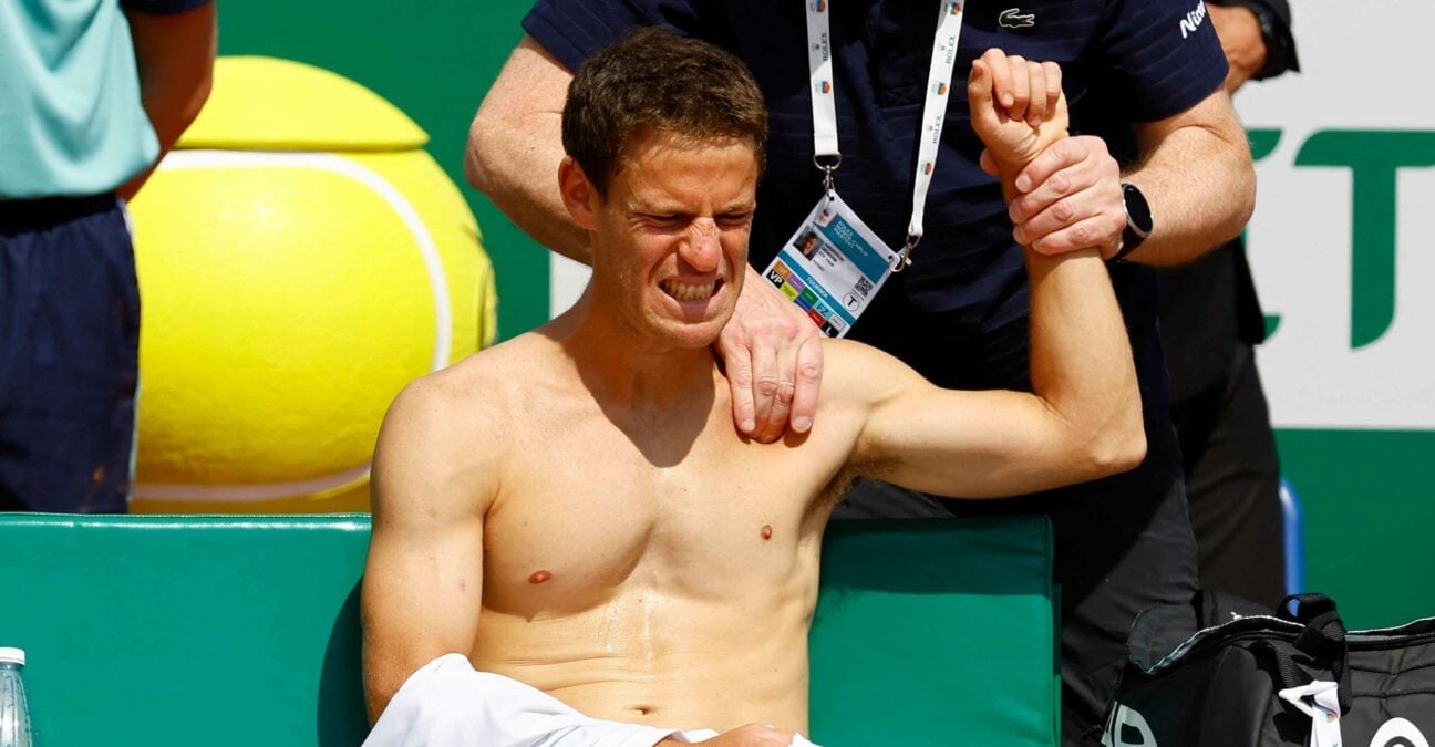 Diego Schwartzman Monte Carlo kiné épaule medical time out