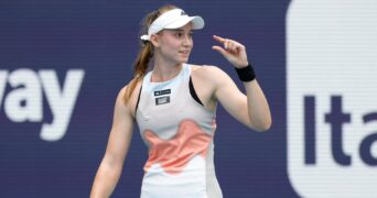 Elena Rybakina Miami reaction sourire