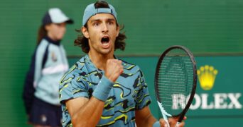 Lorenzo Musetti Monte-Carlo celebration poing serré