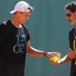 Holger Rune et Patrick Mouratoglou - Monte-Carlo 2023