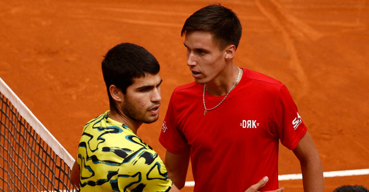 Carlos Alcaraz et Fabien Marozsan, Rome 2023