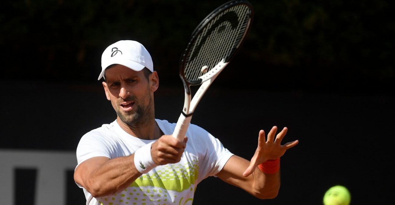 Novak Djokovic Rome Practice 2023
