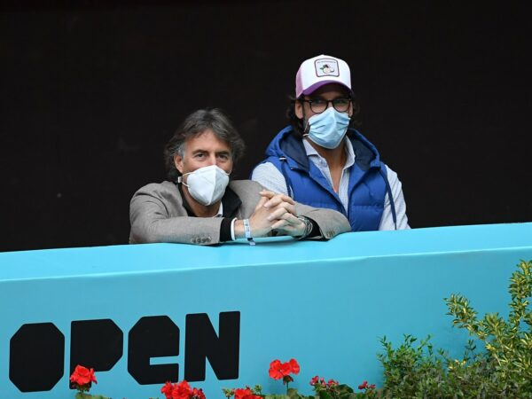 Gerard Tsobanian et Feliciano Lopez masques Madrid 2021